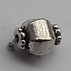  Bead Zinc Alloy Jewelry Findings Lead-free, 10x9mm Hole:1.5mm, Sold by Bag