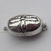 Bead Zinc Alloy Jewelry Findings Lead-free, 7x8mm Hole:2mm, Sold by Bag