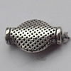 Bead Zinc Alloy Jewelry Findings Lead-free,12x9mm Hole:1.5mm, Sold by Bag