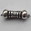 Bead Zinc Alloy Jewelry Findings Lead-free, Tube 15x5mm Hole:2mm, Sold by Bag