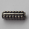  Bead Zinc Alloy Jewelry Findings Lead-free, 15x5mm Hole:2.5mm, Sold by Bag