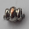  Bead Zinc Alloy Jewelry Findings Lead-free, 12x6mm Hole:3mm, Sold by Bag