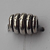  Bead Zinc Alloy Jewelry Findings Lead-free, 6x7mm Hole:2mm, Sold by Bag
