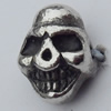 Bead Zinc Alloy Jewelry Findings Lead-free, Skeleton 7x9mm Hole:1mm, Sold by Bag