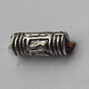  Bead Zinc Alloy Jewelry Findings Lead-free, 4x9mm Hole:1mm, Sold by Bag