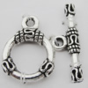 Clasp Zinc Alloy Jewelry Findings Lead-free, 18x13mm,21x7mm, Hole:2mm, Sold by KG