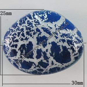 Crackle Acrlylic Beads, 30x25mm, Hole:2mm, Sold by Bag