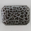 Crackle Acrlylic Beads, Polygon 29x20mm, Hole:1.5mm, Sold by Bag
