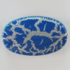 Crackle Acrlylic Beads, Flat Oval 35x22mm, Hole:2.5mm, Sold by Bag