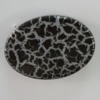 Crackle Acrlylic Beads, Flat Oval 35x26mm, Hole:2mm, Sold by Bag