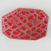 Crackle Acrlylic Beads, 39x29mm, Hole:1.5mm, Sold by Bag