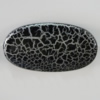 Crackle Acrlylic Beads, Flat Oval 51x30mm, Hole:3mm, Sold by Bag