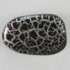 Crackle Acrlylic Beads, 46x33mm, Hole:2.5mm, Sold by Bag