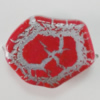 Crackle Acrlylic Beads, 19x16mm, Hole:1mm, Sold by Bag