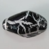 Crackle Acrlylic Beads, 22x15mm, Hole:1.5mm, Sold by Bag