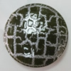 Crackle Acrlylic Beads, Flat Round 28mm, Hole:2mm, Sold by Bag