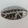 Crackle Acrlylic Beads, Edge Oval 27x12mm, Hole:2mm, Sold by Bag