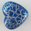 Crackle Acrlylic Beads, Heart 24x21mm, Hole:2mm, Sold by Bag