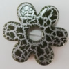 Crackle Acrlylic Beads, Flower 29mm, Hole:1mm, Sold by Bag