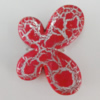 Crackle Acrlylic Beads, Butterfly 30x22mm, Hole:2.5mm, Sold by Bag