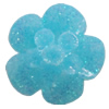 Resin Cabochons, No Hole Headwear & Costume Accessory, Flower 12mm, Sold by Bag