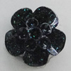 Resin Cabochons, No Hole Headwear & Costume Accessory, Flower 12mm, Sold by Bag