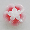 Resin Cabochons, No Hole Headwear & Costume Accessory, Flower 12mm, Sold by Bag