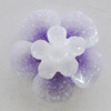 Resin Cabochons, No Hole Headwear & Costume Accessory, Flower 12mm, Sold by Bag