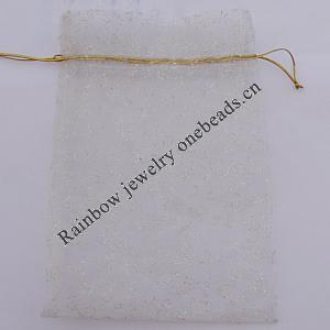 Organza Gift Jewelry Bag, 70x90mm Sold by Bag