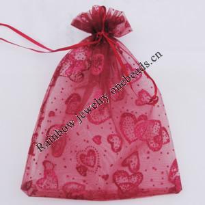 Organza Gift Jewelry Bag, 70x90mm Sold by Bag