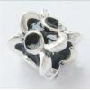 Sterling Silver Beads European Style, with enamel, Tube, 8.5x8mm, Hole:Approx 4MM, Sold by PC