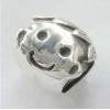 Sterling Silver Beads European Style, 9x8x7mm, Hole:Approx 5MM, Sold by PC