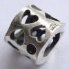 Sterling Silver Beads European Style, No troll, Tube, 8x7mm, Hole:Approx 5MM, Sold by PC