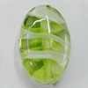 Handmade Lampwork Beads, Flat Oval 25x17mm Hole:1mm, Sold by PC