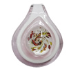 Murano Lampwork Pendants, Teardrop 60x45mm Hole:10mm, Sold by PC