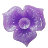 Resin Cabochons, No Hole Headwear & Costume Accessory, Flower 18mm, Sold by Bag