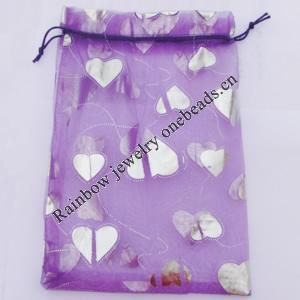 Organza Gift Jewelry Bag, 70x90mm Sold by Bag