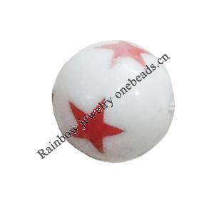 Handmade Solid Acrylic Beads, Round 12mm, Sold by Bag