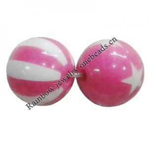 Handmade Solid Acrylic Beads, Round 12mm, Sold by Bag