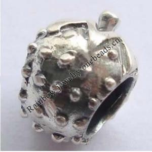Sterling Silver Beads European Style, No troll, 11x9x8mm, Hole:Approx 5MM, Sold by PC