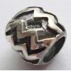 Sterling Silver Beads European Style, No troll, Drum, 9x8mm, Hole:Approx 5MM, Sold by PC