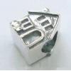 Sterling Silver Beads European Style, No troll, 12x7x7mm, Hole:Approx 5MM, Sold by PC