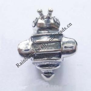 Sterling Silver Beads European Style, No troll, Animal, 15x11x8mm, Hole:Approx 4MM, Sold by PC