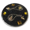 Indonesia Beads Handmade, Flat Round 35mm, Hole:Approx 1mm, Sold by PC