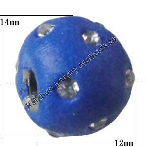 Indonesia Beads Handmade, Drum 12x14mm, Hole:Approx 3mm, Sold by PC