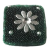 Indonesia Beads Handmade, Square 20x20mm, Hole:Approx 3mm, Sold by PC