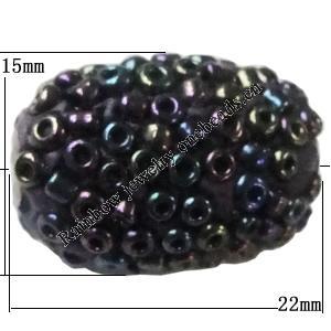 Indonesia Beads Handmade, Column 22x15mm, Hole:Approx 3mm, Sold by PC