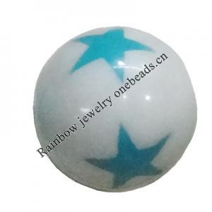 Handmade Solid Acrylic Beads, Round 12mm, Sold by Bag