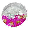 Inner Painted Acrylic Beads, Flat Round 39mm Hole:3mm, Sold by Bag
