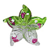 Inner Painted Acrylic Beads, Flower 50mm Hole:2.5mm, Sold by Bag 